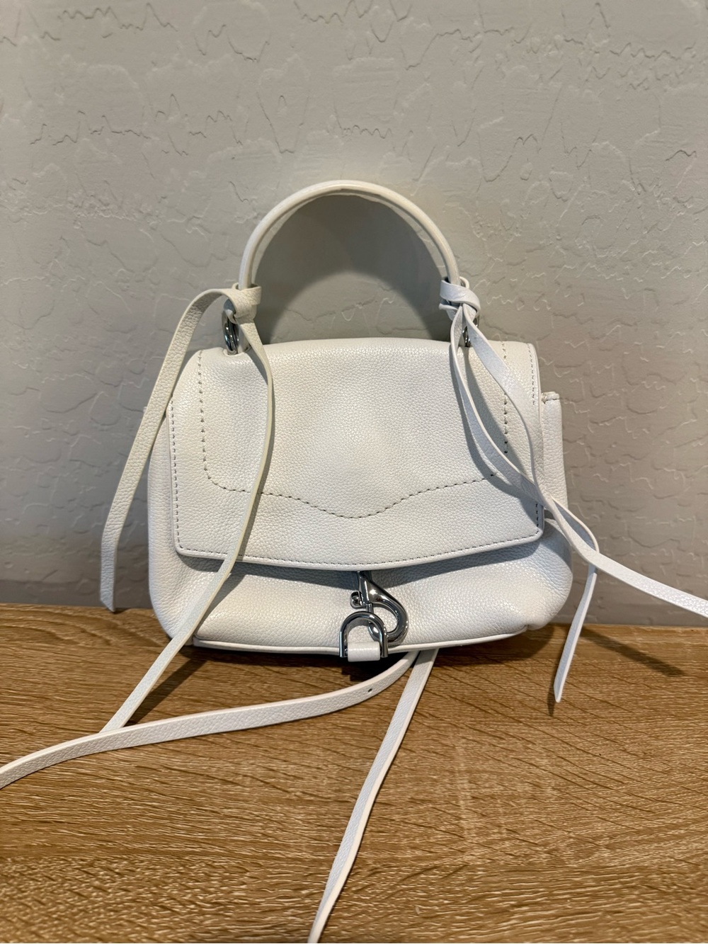 Rebecca Minkoff Handbag Stella Mini Satchel Crossbody White